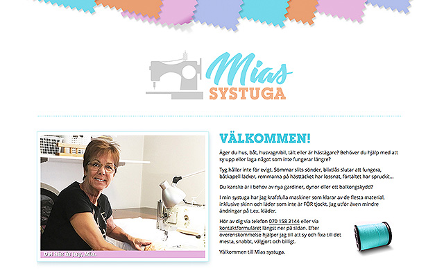 Mias systuga webdesign Karlstad