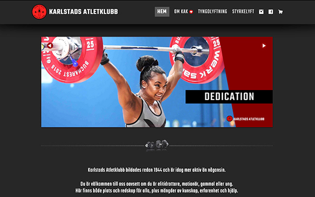 Karlstads Atletklubbs hemsida