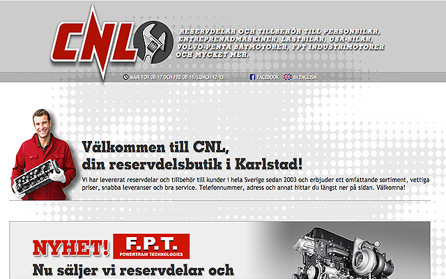 webbdesign för CNL Karlstad hemsidor